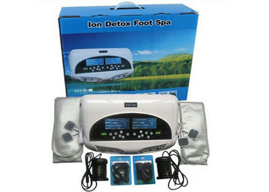 China Twee LCD discreen Dubbele de personenuse detox foot spa machine 110-240V van de vertonings Witte kleur verdeler