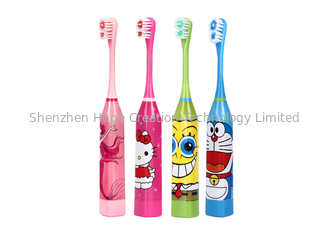 China De Kinderen Elektrische Tandenborstel van het beeldverhaalpatroon met Tweezijdige Tandenborstelhoofden leverancier