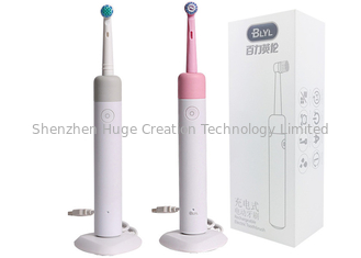 China Roterende oscillerende elektrische de tandenborstel roze en grijze kleur van de verenigbaarheids Mondelinge tandenborstel B leverancier